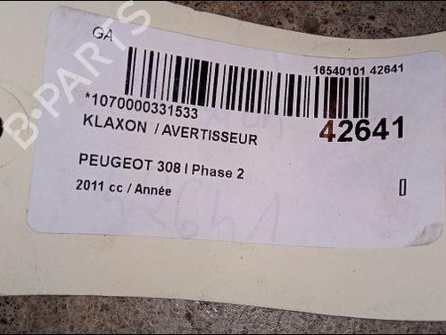 Horn PEUGEOT 308 I (4A_, 4C_) 1.6 THP 16V | BP14874869E13 
