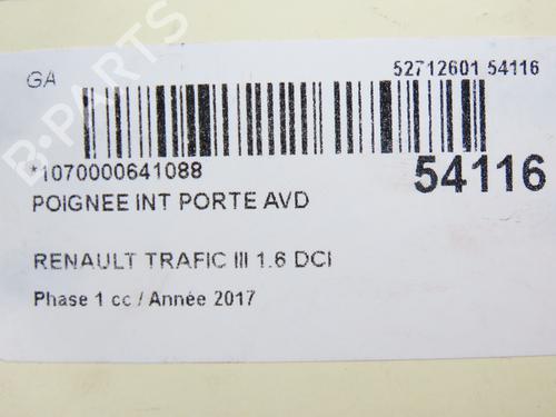 Used Front right interior door handle RENAULT TRAFIC III Van (FG_) 1.6 dCi 125 (FGMH) (125 hp) 28831224