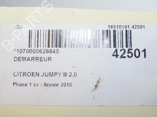 Startmotor CITROËN JUMPY III Van (V_) 2.0 BlueHDi 120 | BP29318720M8 