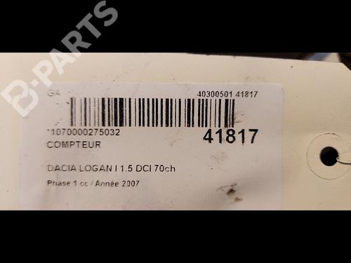 Instrument cluster DACIA LOGAN MCV (KS_) 1.5 dCi (KS0K) | BP9613470C47 