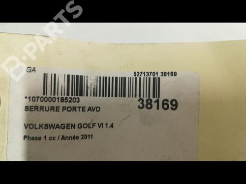 Front right lock VW GOLF VI (5K1) 1.4 | BP9603001C97