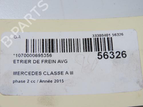Left front brake caliper MERCEDES-BENZ A-CLASS (W176) A 160 CDI / d (176.011) | BP31274352M105