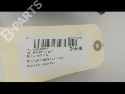 Left mirror RENAULT MEGANE II (BM0/1_, CM0/1_) 1.5 dCi (BM0F, BM0T, BM2B, CM0F, CM0T) | BP9599279C26 