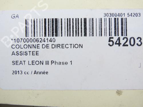 Used Steering column SEAT LEON (5F1) 1.2 TSI (105 hp) 29601096