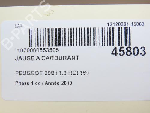 Used Fuel pump PEUGEOT 308 I (4A_, 4C_) 1.6 HDi (92 hp) 19668584