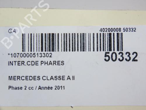 Headlight switch MERCEDES-BENZ A-CLASS (W169) A 180 CDI (169.007, 169.307) | BP18926229I24 