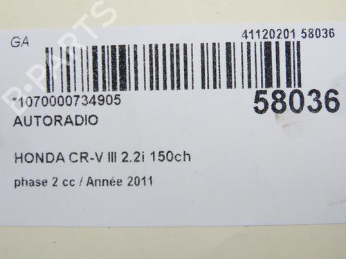 radio-honda-cr-v-iii-re_-2006-39217326 main image