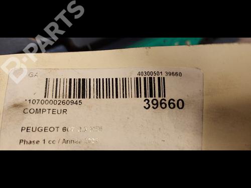 Instrument cluster PEUGEOT 607 (9D, 9U) 2.2 HDi | BP9611198C47 