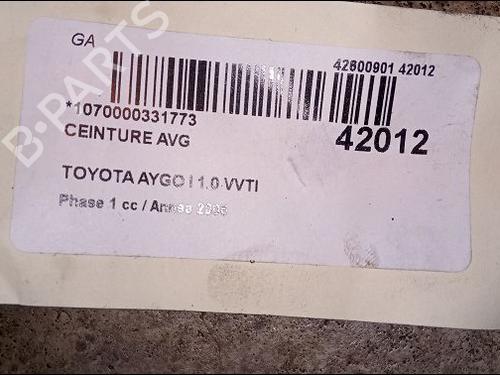 Used Front left belt tensioner Front left belt tensioner TOYOTA AYGO (_B1_) 1.0 (KGB10_, KGB10R) (68 hp) 9619250 9619250