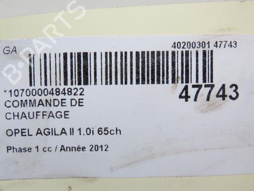 Climate control OPEL AGILA (B) (H08) 1.0 (F68) | BP23124975I5 