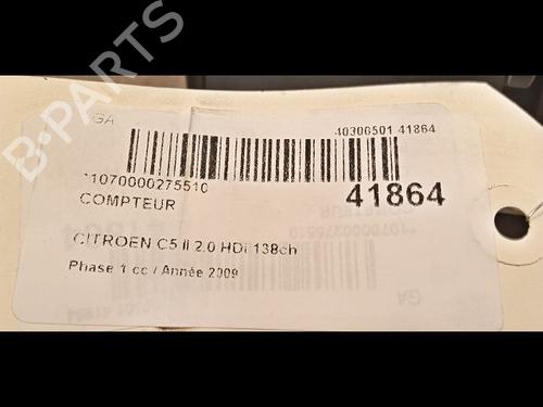 instrument-cluster-citroen-c5-iii-rd_-20-hdi-rdrhd8-rdrhdj-rdrhr8-rdrhrj-610362-2008-2009-2010-2011-2012-2013-2014-2015-2016-2017-9613327 main image