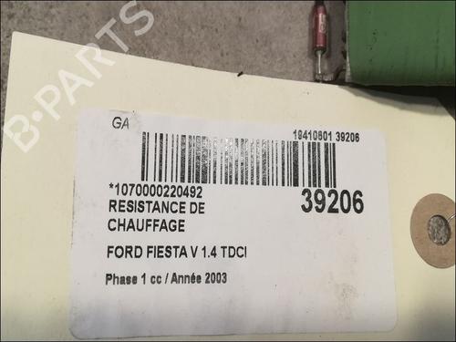 Used Heater resistor FORD FIESTA V (JH_, JD_) 1.4 TDCi (68 hp) 11677233