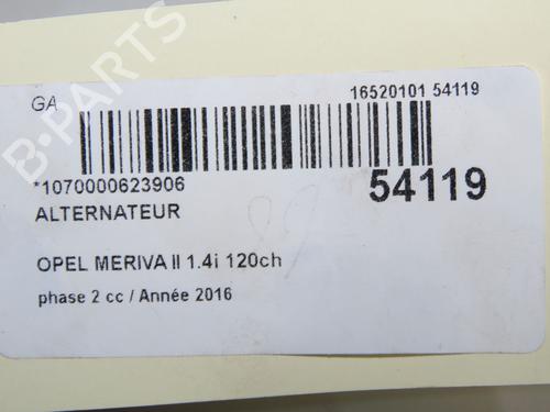 alternator-opel-meriva-b-mpv-s10-2010-2011-2012-2013-2014-2015-2016-2017-37252297 main image