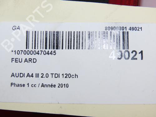 Right taillight AUDI A4 B8 (8K2) 2.0 TDI | BP30502427C35  - Image 5