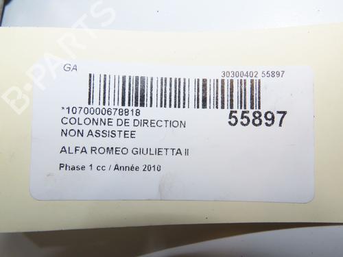 Used Steering column Steering column ALFA ROMEO GIULIETTA (940_) 1.6 JTDM (940FXD1A) (105 hp) 31141107 31141107