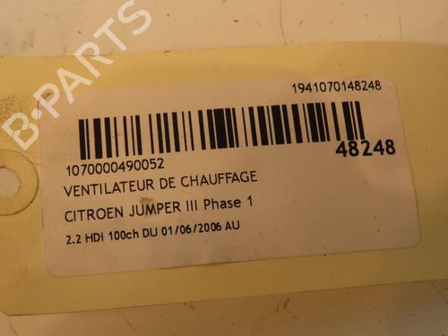 Heater blower motor CITROËN JUMPER II Van 2.2 HDi 100 | BP16781280M62 
