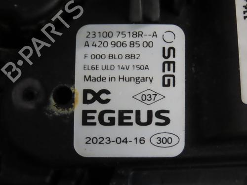 Alternator DACIA DUSTER (HM_) 1.3 TCe 150 (HMM3) | BP28829111M7 