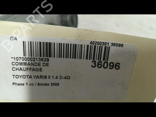 Used Climate control TOYOTA YARIS (_P9_) 1.4 D-4D (NLP90_, NLP90R) (90 hp) 9605414