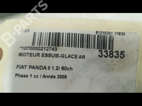 Rear wiper motor FIAT PANDA (169_) 1.2 (169.AXB11, 169.AXB1A) | BP9605118M102 