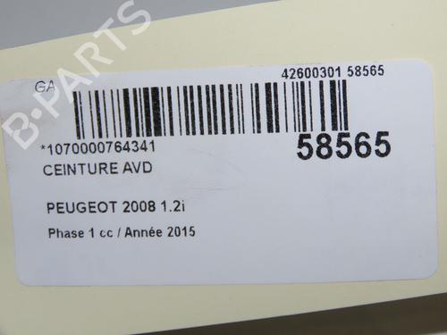 Front right seatbelt PEUGEOT 2008 I (CU_) 1.2 VTi | BP36583009I25 - Image 7