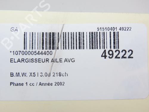 front-left-wheel-arch-trim-bmw-x5-e53-30-d-51190302569-2000-2001-2002-2003-2004-2005-2006-19170733 main image