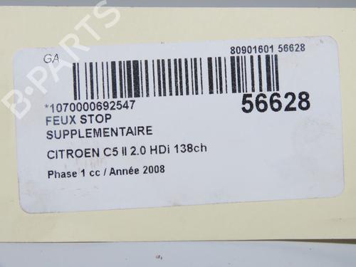 Third brake light CITROËN C5 III (RD_) 2.0 HDi (RDRHD8, RDRHDJ, RDRHR8, RDRHRJ) | BP32005060L11