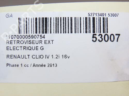 Left mirror RENAULT CLIO IV (BH_) 1.2 16V | BP28968711C26 