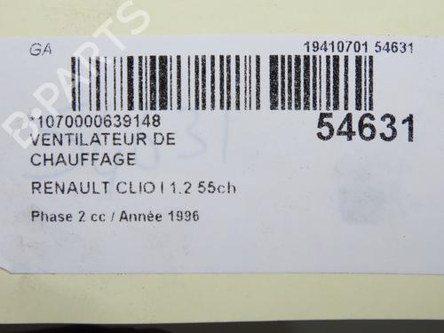 Ventilator motor RENAULT CLIO I (B/C57_, 5/357_) 1.2 (B/C/S577) (54 hp) 31179697