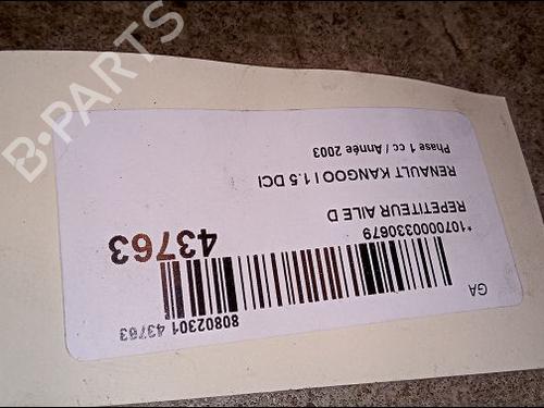 Used Right side indicator RENAULT KANGOO (KC0/1_) 1.5 dCi (KC08, KC09) (82 hp) 14880379