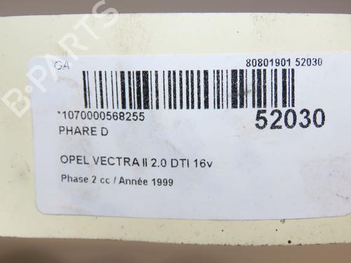 right-headlight-opel-vectra-b-hatchback-j96-20-dti-16v-f68-9119520-1995-1996-1997-1998-1999-2000-2001-2002-2003-21799844 main image