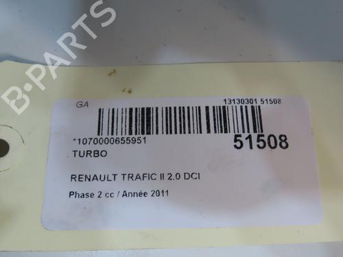 Turbolader/Kompressor RENAULT TRAFIC II Van (FL) 2.0 dCi 90 (FL0H, FL00, FL01, FL0M, FL0P, FL0S) (90 hp) 31056202