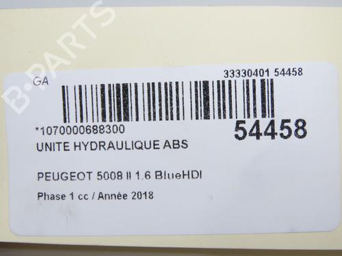 Used ABS pump ABS pump PEUGEOT 5008 II (MC_, MJ_, MR_, M4_) 1.6 BlueHDi 120 (MCBHZH, MCBHZW) (120 hp) 33860617 33860617