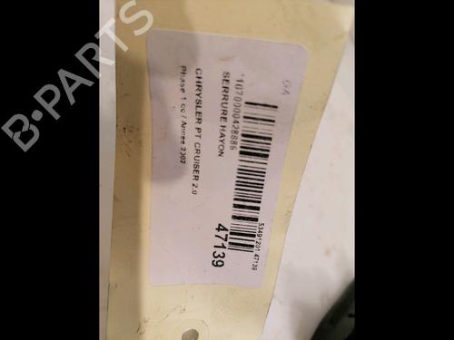 Tailgate lock CHRYSLER PT CRUISER (PT_) 2.0 | BP23177328C101 