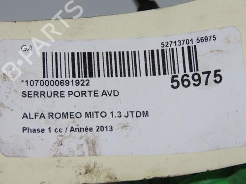 Højre fortil lås ALFA ROMEO MITO (955_) 1.3 MultiJet (955AXT1A) (84 hp) 32740717