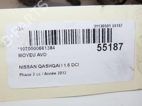 Left front steering knuckle NISSAN QASHQAI I (J10, NJ10) 1.6 dCi All-wheel Drive | BP29045751M25 