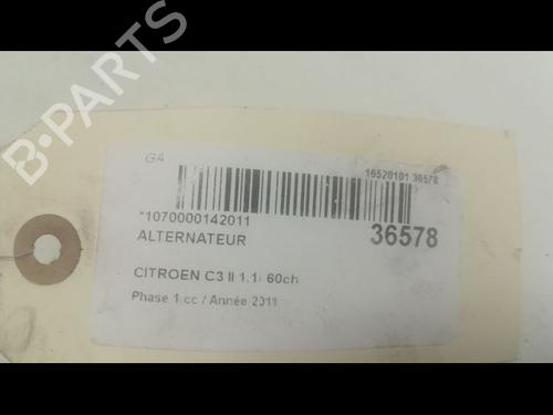 Used Alternator CITROËN C3 II (SC_) 1.1 i (60 hp) 9602587