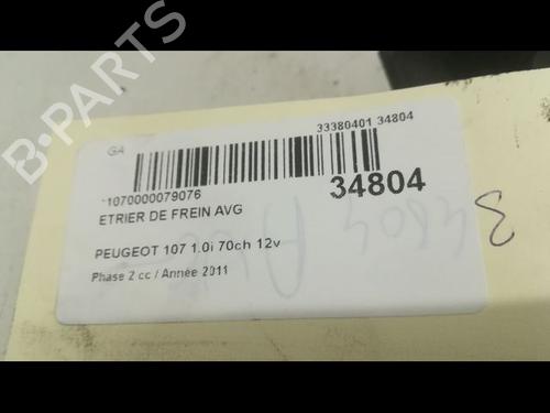 Used Left front brake caliper PEUGEOT 107 (PM_, PN_) 1.0 (68 hp) 14878080