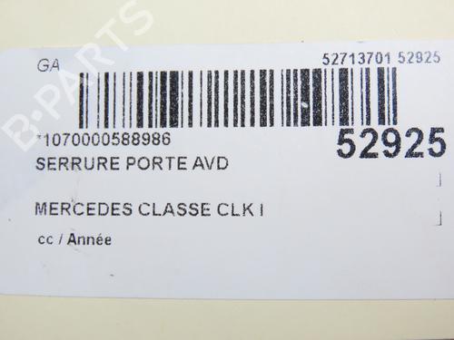 Front right lock MERCEDES-BENZ CLK (C208) CLK 230 Kompressor (208.347) | BP28968787C97 