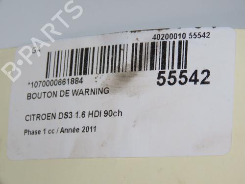 Warning switch CITROËN DS3 (SA_) 1.6 HDi 90 | BP32486124I22