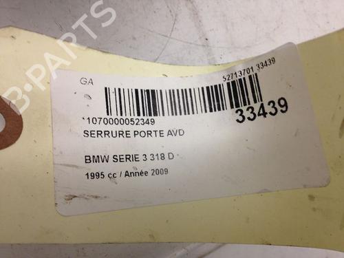 Used Front right lock BMW 3 (E90) 318 d (143 hp) 9594127