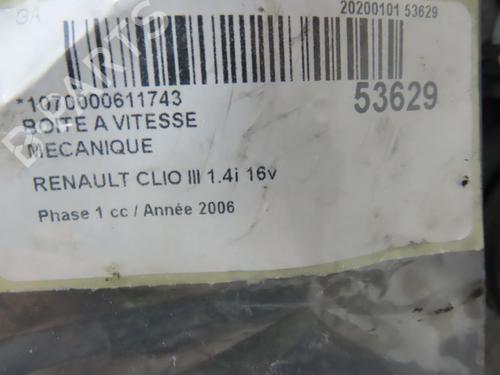 Used Gearbox RENAULT CLIO III (BR0/1, CR0/1) 1.4 16V (98 hp) 28967306