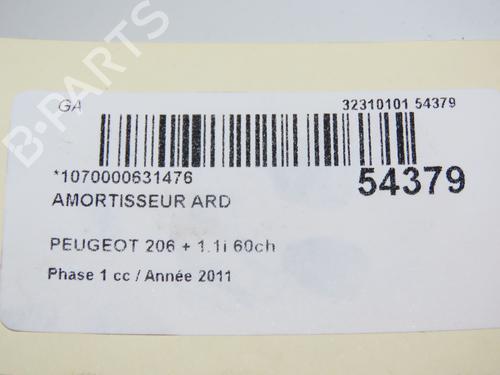 Right rear shock absorber PEUGEOT 206+ (2L_, 2M_) 1.1 | BP29128773M19 