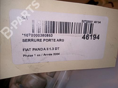 Rear left lock FIAT PANDA (169_) 1.3 D Multijet (169.AXC1A) | BP11103539C100 