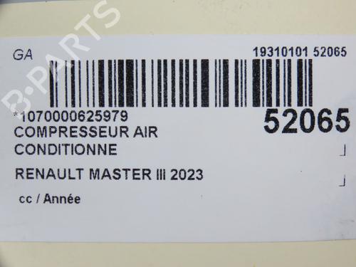 Used AC compressor RENAULT MASTER III Van (FV) 2.3 dCi 135 FWD (FV0N, FV08, FV06, FV00, FV1S) (136 hp) 30366627