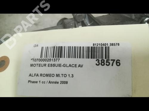 Front wiper motor ALFA ROMEO MITO (955_) 1.3 MultiJet (955AXH1B, 955AXT1A) | BP9609841M29 