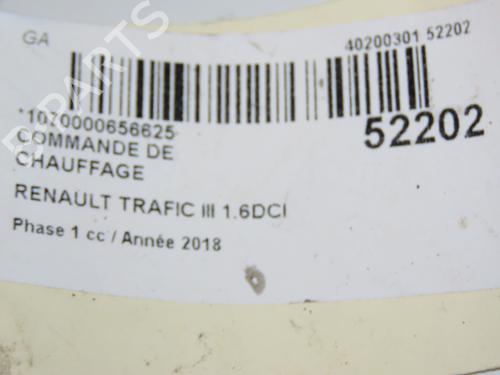 Climate control RENAULT TRAFIC III Van (FG_) 1.6 dCi 125 (FGMH) | BP28572991I5 