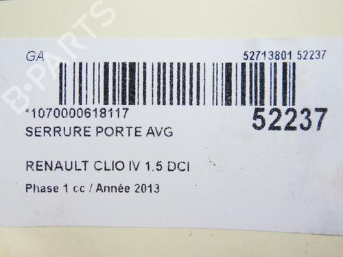 Used Front left lock RENAULT CLIO IV (BH_) 1.5 dCi 90 (90 hp) 28831655