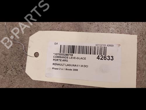 Used Left rear window switch RENAULT LAGUNA II (BG0/1_) 1.9 dCi (BG13) (125 hp) 9615216