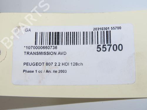 Right front driveshaft PEUGEOT 807 (EB_) 2.2 HDi | BP32200809M39