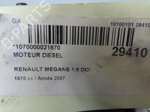 Motor RENAULT SCÉNIC II (JM0/1_) 1.9 dCi (JM14) (131 hp) 23171269